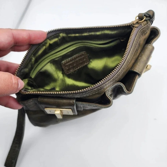 Women's Sabina New York Genuine Leather Wristlet Party Contemporary - Picture 6 of 7